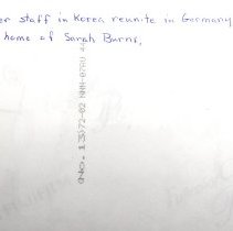 Former staff in Korea reunite in Germany.