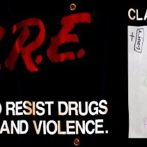 "DARE to Resist Drugs and Violence"with signatures