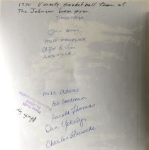 Black and White. 1969 and 1970 Basketball team pictures.