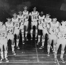 Black and White. 1969 and 1970 Basketball team pictures.