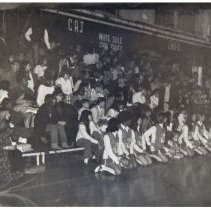 Black and White. 1971 Basketball at Johnson base gym