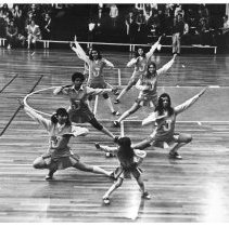 Black and White. Cheerleading Photo.