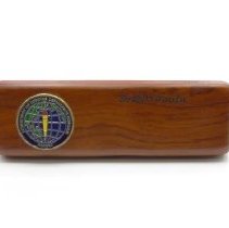 DoDDS Pacific Pen set with wooden case.