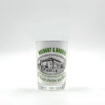 German Shot Glass. Weingut G. Breuer. Rudesheimer Schools.