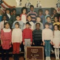 Class Photo. Mannheim American Elementary School. 2nd Grade. Ms. Scordo. 1988-1989
