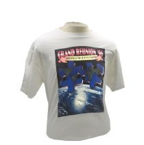 T-shirt, short-sleeved: Size L, white.  "Grand Reunion '96: Celebrating 50 years of the Brat Experience." Schools listed on back, 1996.