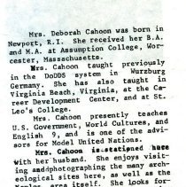 Deborah Cahoon Nahs Naples 1983