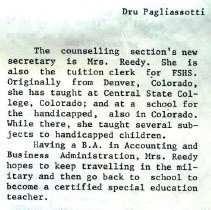 Mrs Reedy Nahs Naples 1983