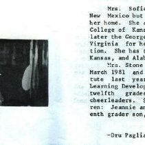 Sofie Stone 1983 Nahs Naples