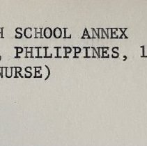 Official Photographs of Wurtsmith School at Clark Air Force Base, Philippin