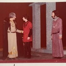 Color. Performance photographs from A Lion in Winter. Little Naples Theatre