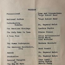 Commencement Exercises. Forest Sherman High School. Naples, Italy. (1968, 1