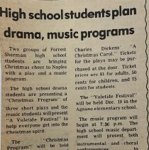 A Collection of Newspaper clippings and articles related to Naples, Forrest Sherman HS, or Mr. DeVito.