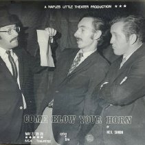 Materials related to The Naples Little Theatre production of  'Come Blow Your Horn"