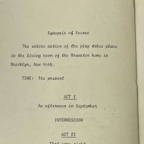 Materials related to The Naples Little Theatre production of  'Arsenic and 