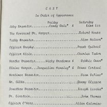 Materials related to The Naples Little Theatre production of  'Arsenic and 