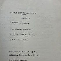 Material related to the Naples Little Theatre's production of "A Christmas Program"