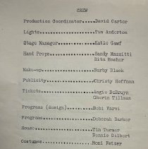 Material related to the production of "The Miser"