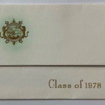 Graduation Commencement Invitation. Forrest Sherman High School. 1978