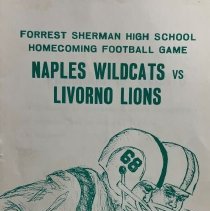 Homecoming Football Program. Forrest Sherman High School. 1968