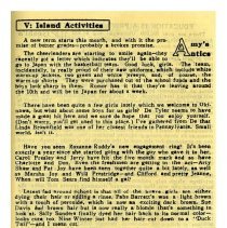 Kubasaki American High School, Okinawa School Memories. Student Columns and