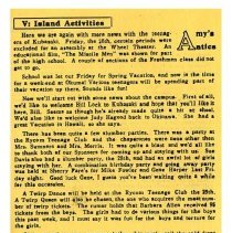 Kubasaki American High School, Okinawa School Memories. Student Columns and