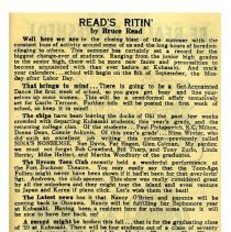 Kubasaki American High School, Okinawa School Memories. Student Columns and