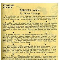 Kubasaki American High School, Okinawa School Memories. Student Columns and