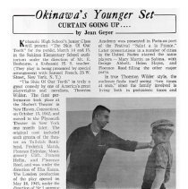 Kubasaki American High School, Okinawa School Memories. Student Columns and