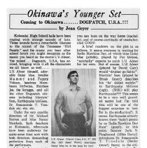 Kubasaki American High School, Okinawa School Memories. Student Columns and