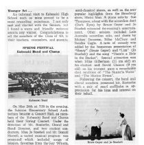 Kubasaki American High School, Okinawa School Memories. Student Columns and