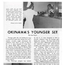 Kubasaki American High School, Okinawa School Memories. Student Columns and
