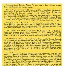 Kubasaki American High School, Okinawa School Memories. Student Columns and