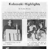 Kubasaki American High School, Okinawa School Memories. Student Columns and