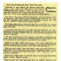 Kubasaki American High School, Okinawa School Memories. Student Columns and