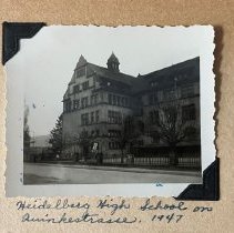 Heidelberg American High School. 1946-1947.