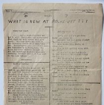 "Rocket" School Newspaper. Rochefort American High School. France. 1956.