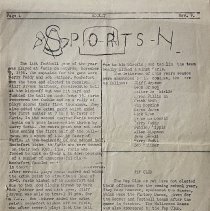 "Rocket" School Newspaper. Rochefort American High School. France. 1956.