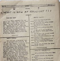 "Rocket" School Newspaper. Rochefort American High School. France. 1956.