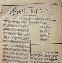 "Rocket" School Newspaper. Rochefort American High School. France. 1956.