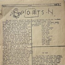 "Rocket" School Newspaper. Rochefort American High School. France. 1956.
