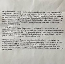 Writing. "Poignant Rochefort Memories" by Dudley Pippin.