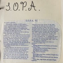 Hahn American High School. Historian Book for School Year 1991-1992. "Small