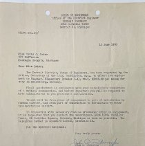 Doris Baker hired as a teacher at Heidelberg, Germany.
13 June 1950.