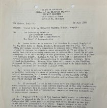 Travel Orders (Doris Baker, Heidelberg). 
22 July 1950.