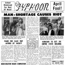 School Newspaper. The Typhoon. Kubasaki American High School. Vol. 16. No. 9. April Fools Day Issue (1963).