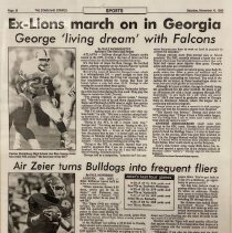 Ron George and Eric Zeier, former Heidelberg teammates play in the NFL