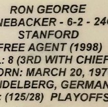 Ron George and Eric Zeier, former Heidelberg teammates play in the NFL