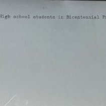 BiCentennial performance and preparation. 1976