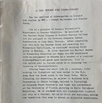 Joe Bullwinkel and Stanley Potts. Kindergarten teachers at Iceland ES. Arti